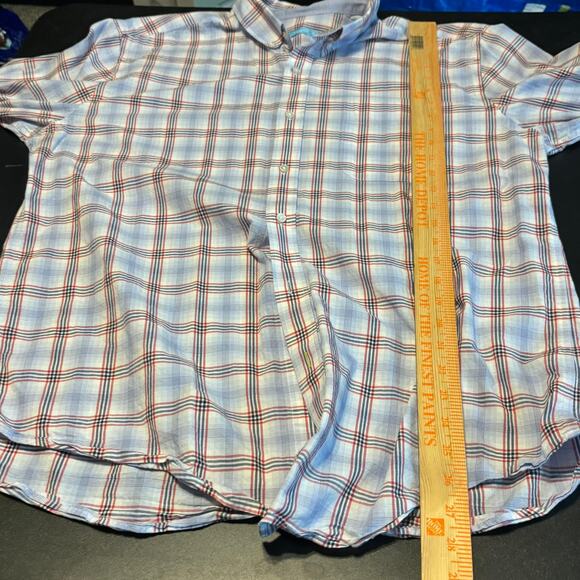 J. McLaughlin Men’s XL Button Down Shirt Plaid Long Sleeve Classic Cotton - Picture 3 of 5
